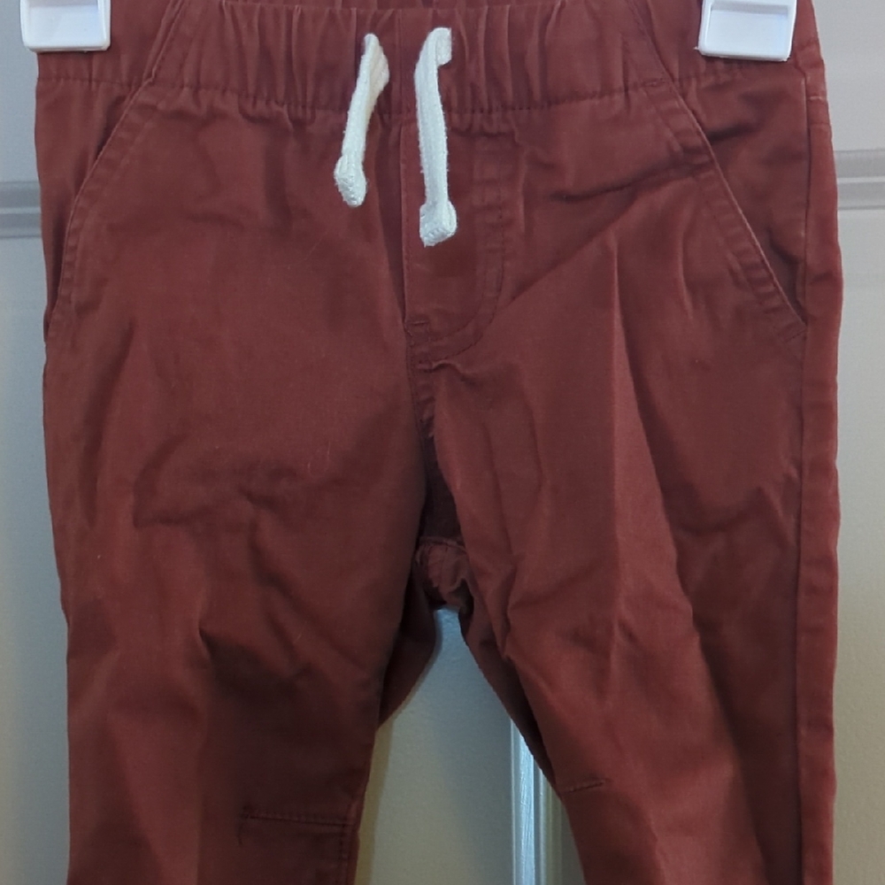 Red Sweatpants & Joggers with Elastic Waistband and Drawstring